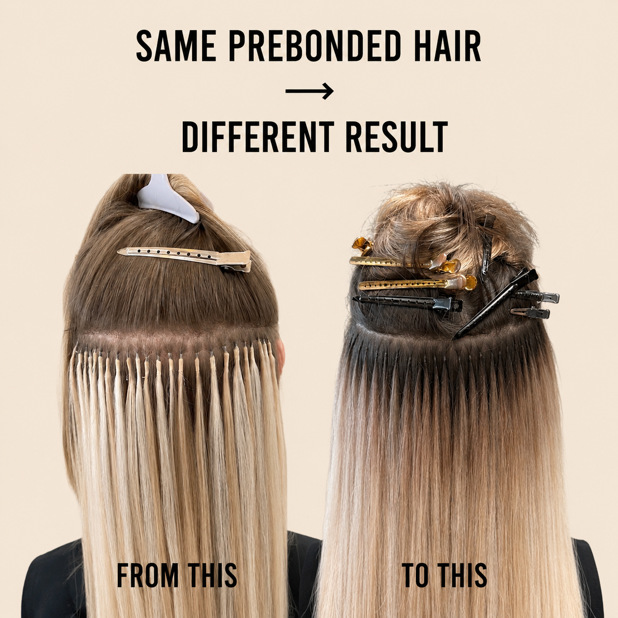 «Beyond Traditional Pre-Bonded Hair Extension»